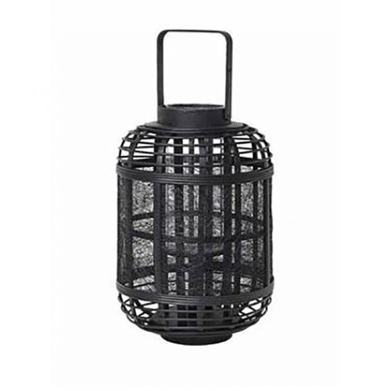 Bamboo Felt Black Lantern Accessories, Holders & Lamps, Hurricanes