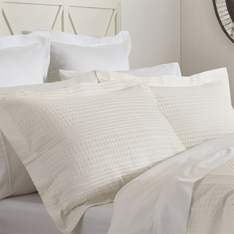 Waffle Piquet Oxford Pillowcases Bed Linen, Linen The Hotel Space